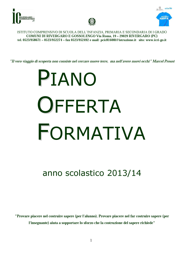 Copertina pof